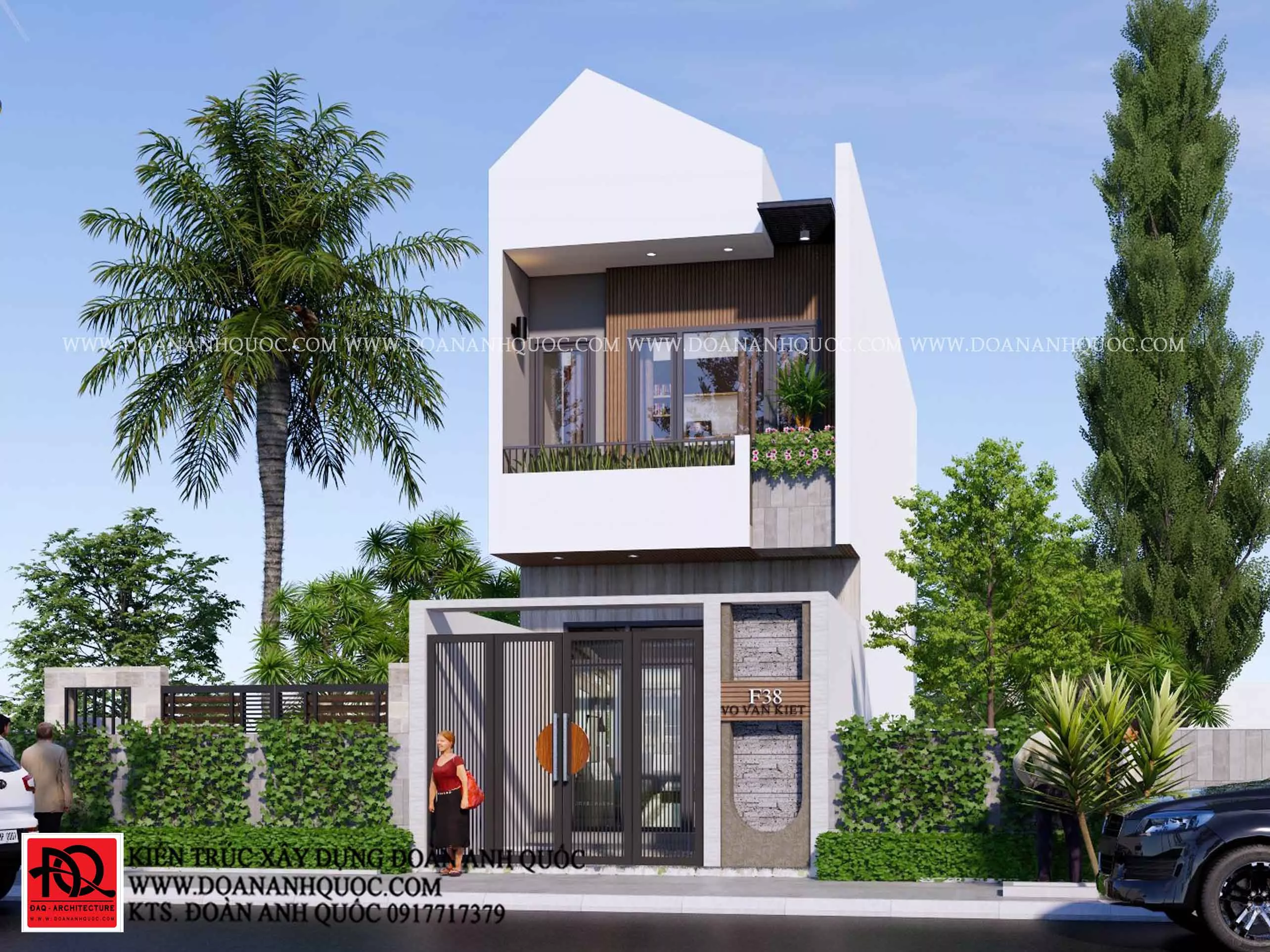 Thiết kế thi công trọn gói nhà phố hiện đại 5x15m tại Phan Thiết, Bình Thuận